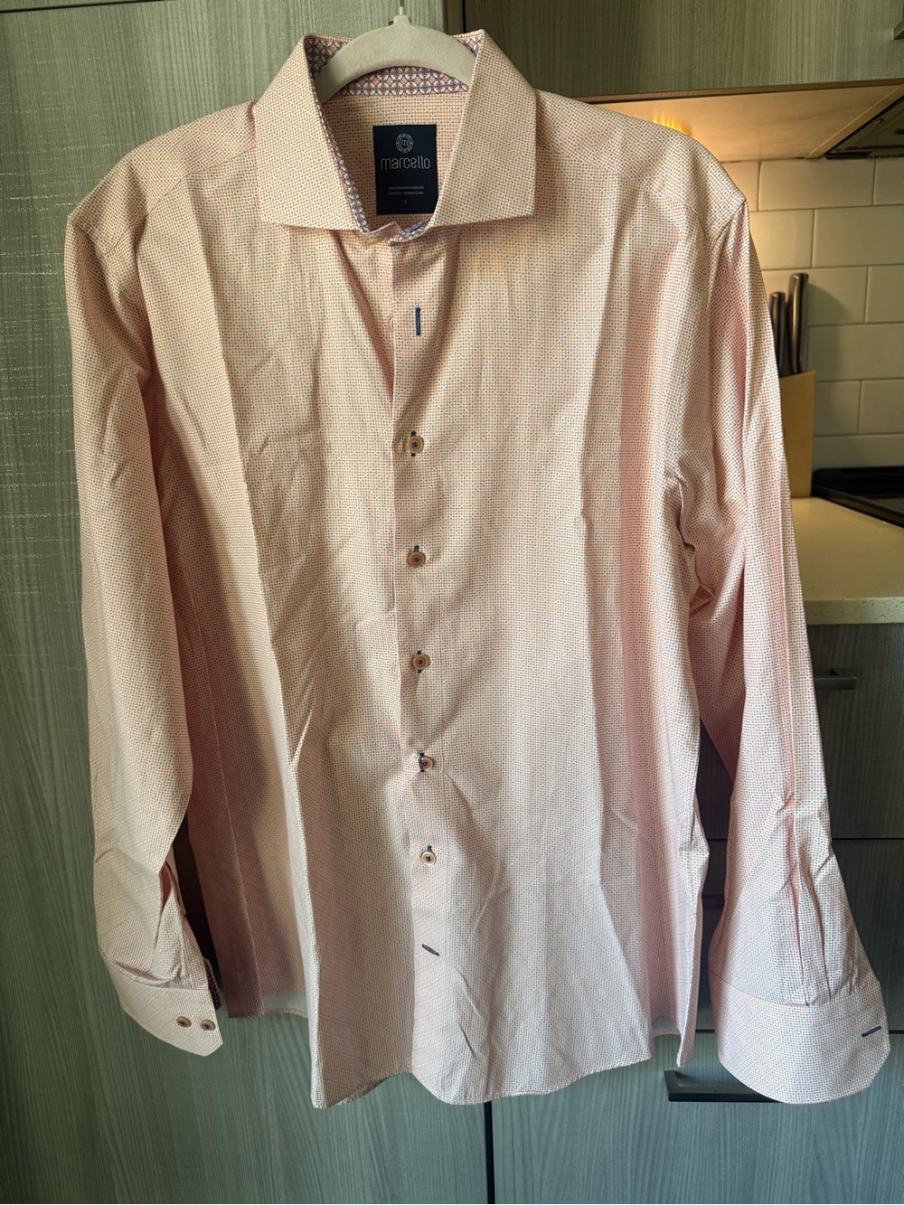 Marcello Classic-Fit Pink Dress Shirt